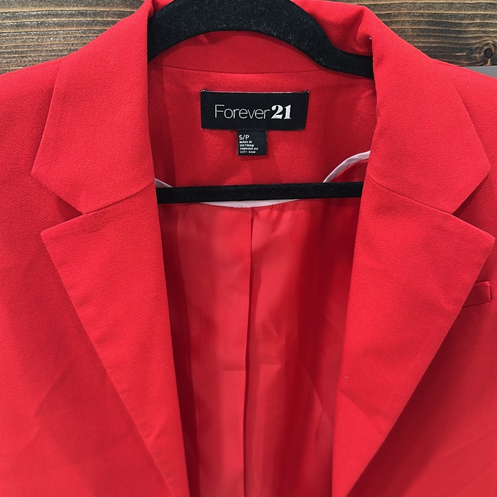 Forever 21 Red Blazer jacket 3 for $20 - Picture 2 of 7